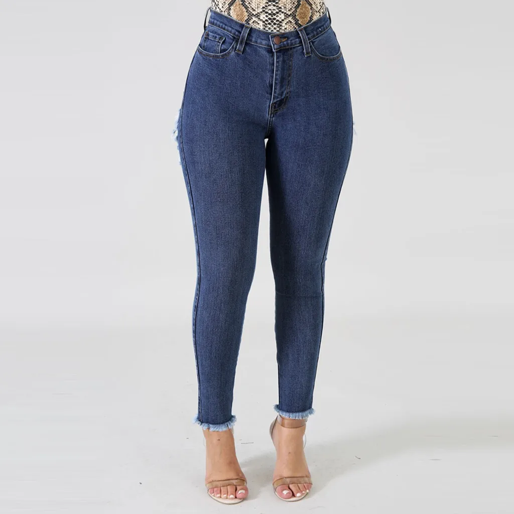 SAGACE новый дизайн повседневные сексуальные джинсы скинни брюки для женщин