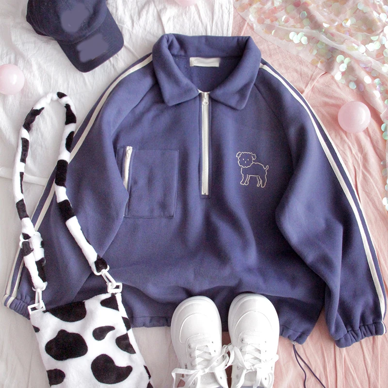 Осенняя Вельветовая толстовка с капюшоном для девочек подростков отложным