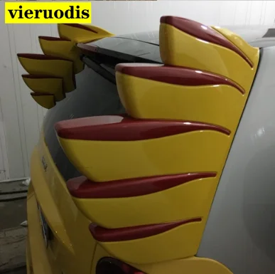 Для Benz Smart Fortwo 2008-2014 задний Аэро крыло спойлер багажник загрузки Спойлеры ABS серый