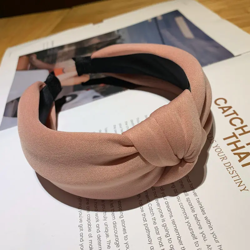 

Full Three-dimensional Solid Color Knotted Headband, Female Hair Accessories, Sponge Headband, All-match Hairpin