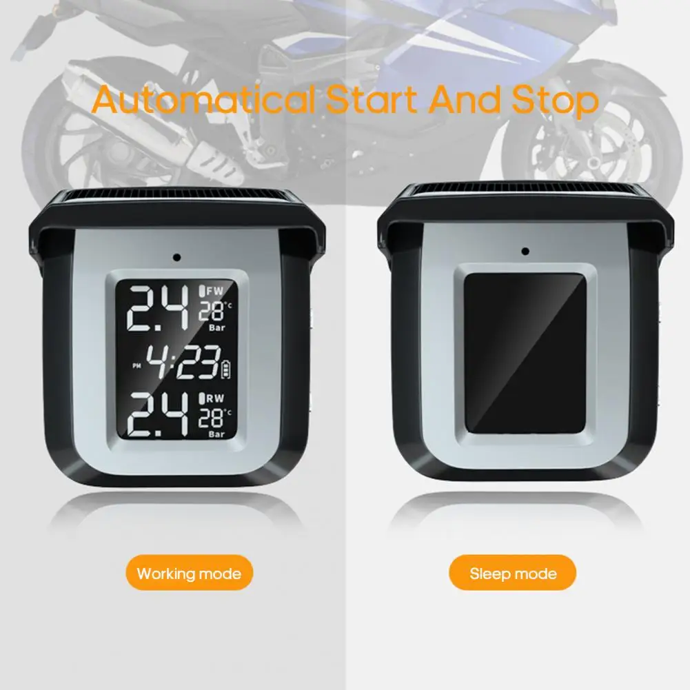 Монитор давления в шинах измеритель из алюминиевого сплава на солнечных