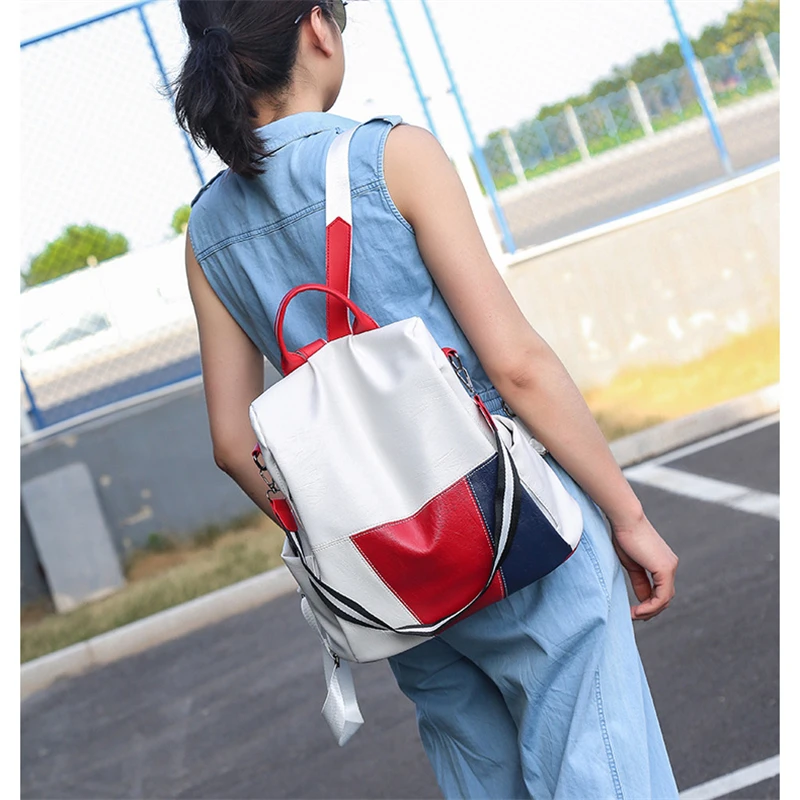 

PU Leather Women Backpack Anti-Theft Travel Backpack Large Capacity School Bags For Teenage Girls 2021 New High Quality