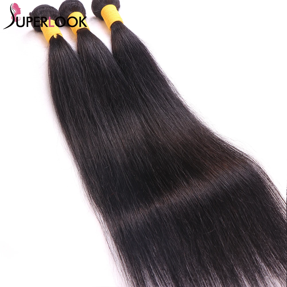 Peruvian Straight Human Hair Bundles Weave Bundles Non-Remy Hair Extension Buy 1 Piece Dark Black Straight Hair Bundle 100G/Pcs