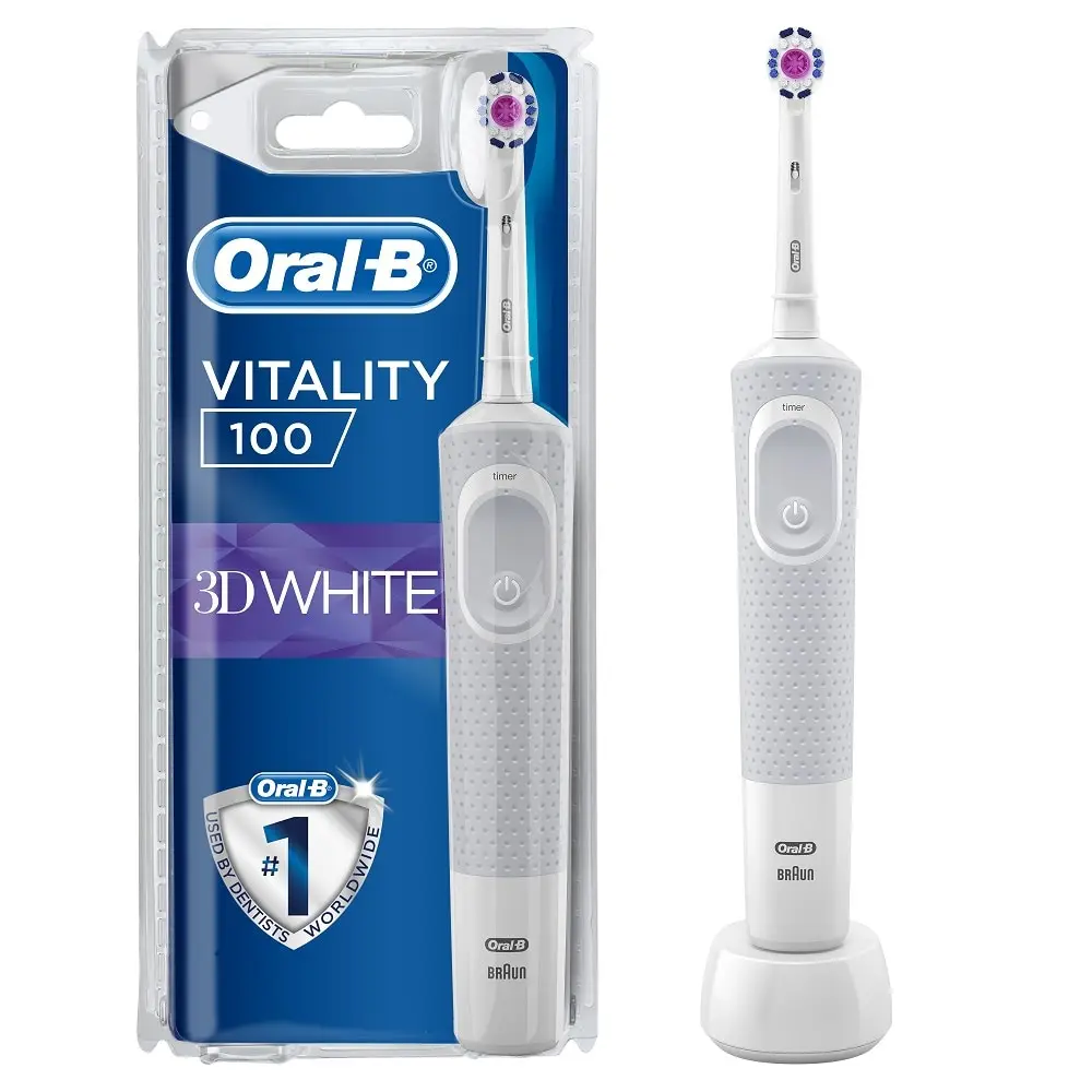 Электрическая Зубная Щетка Oral B Vitality 100 белая|Электрические зубные щетки| |