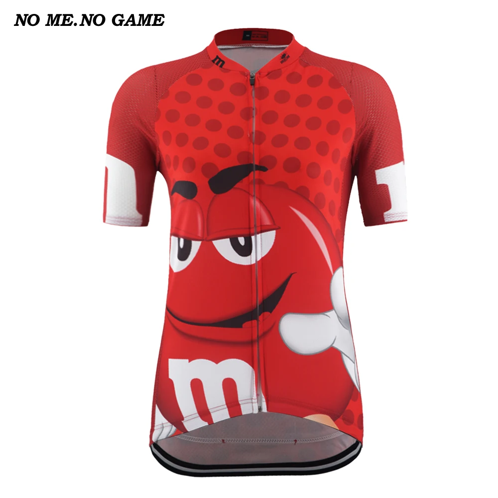 Футболка велосипедная для девушек забавная красная рубашка с коротким рукавом