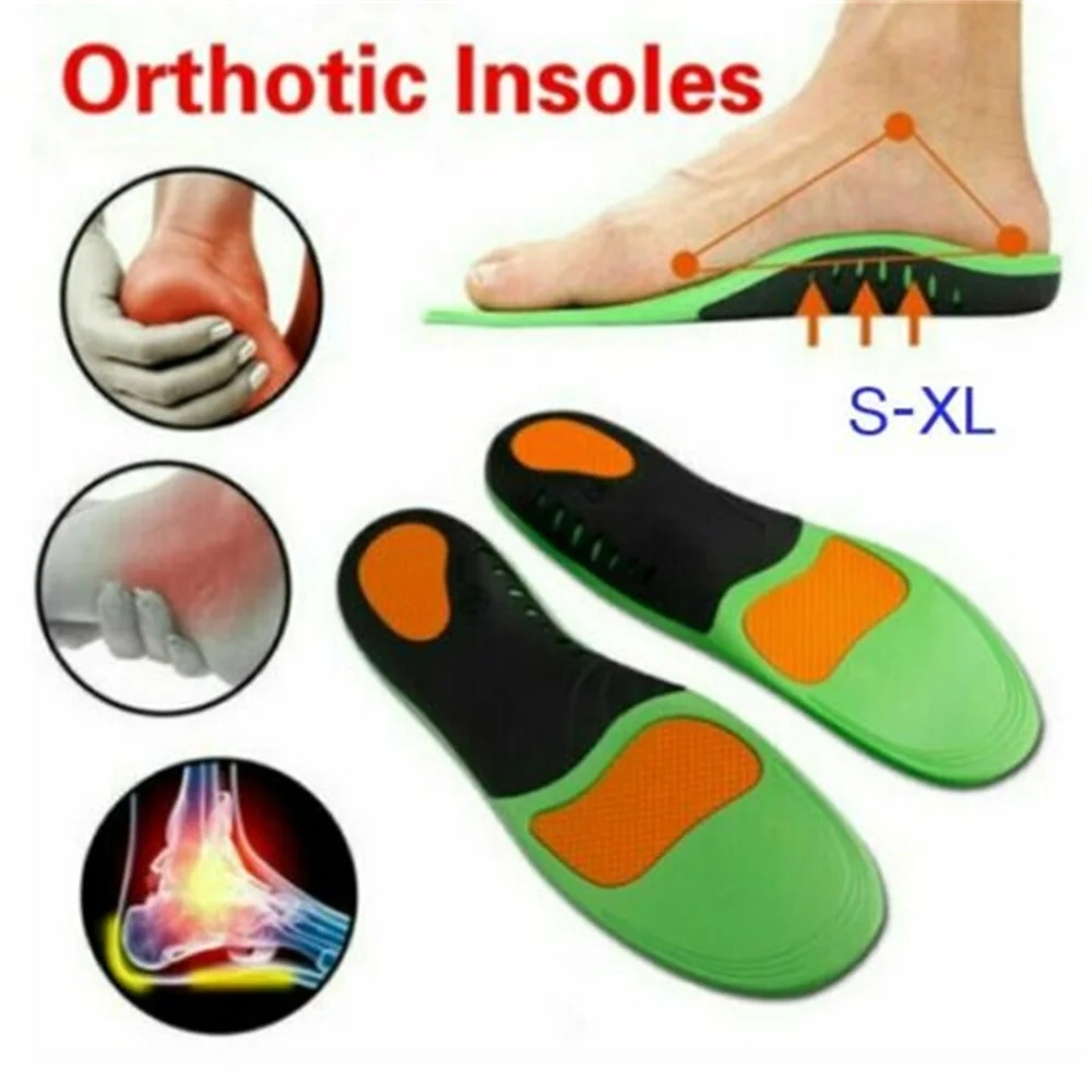 

2PCS Plantar Fasciitis Insoles Foot Arch Support Insert Orthotic Shoe Orthotics Pad Valgus Bunion Cushions Pain Relief Foot Care