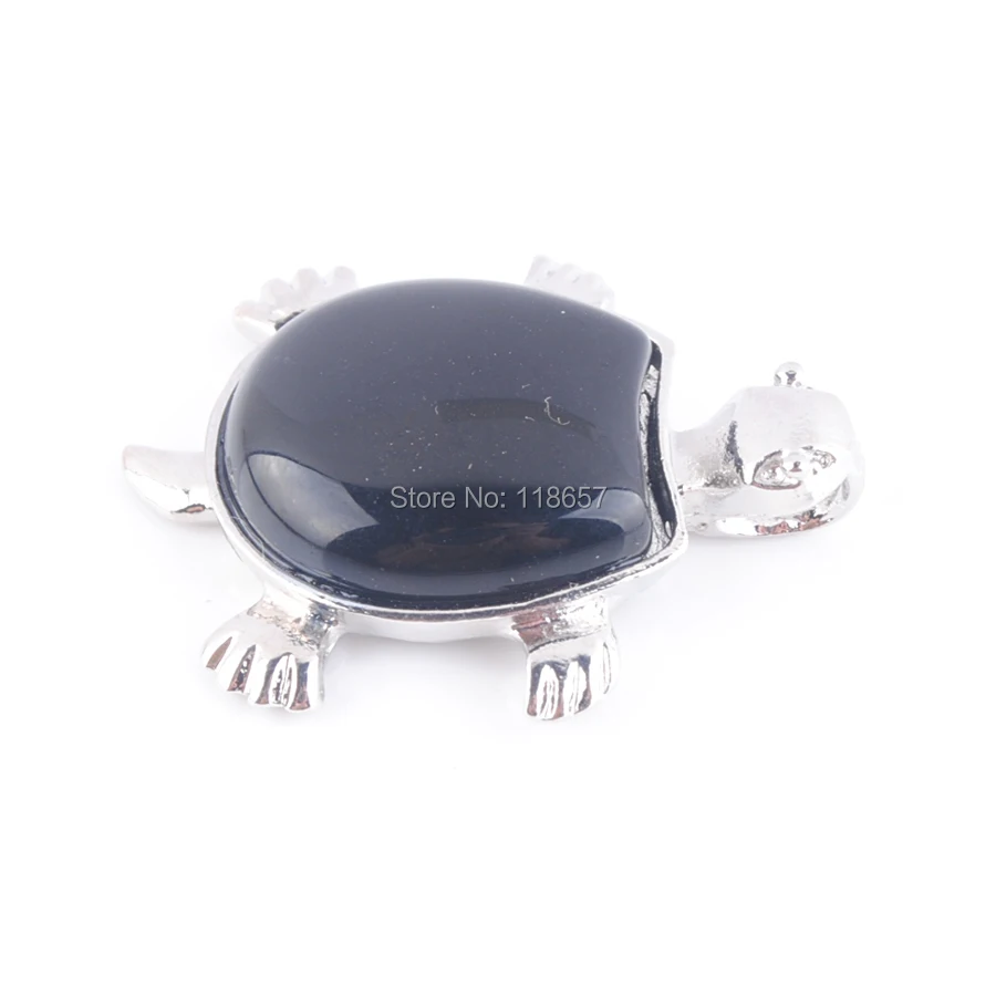 Ожерелье со свисающей подвеской из натурального черного агата бусины подвески в