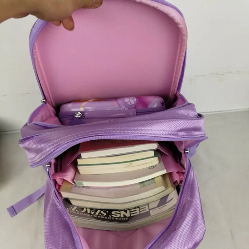 Disney Sofia 3D cartoon school bags for girl plush water proof super light large capaci backpack lovely knapsack Mochila escolar