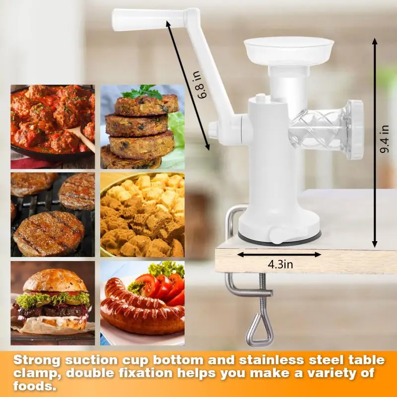lhs new model manual meat grinder beef sausages maker hand operated food processors noodles grinder kitchen accessories gadgets free global shipping