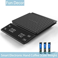 coffee scale with timer for kitchen weighing baking and cooking with backlit led display high precision small espresso scale