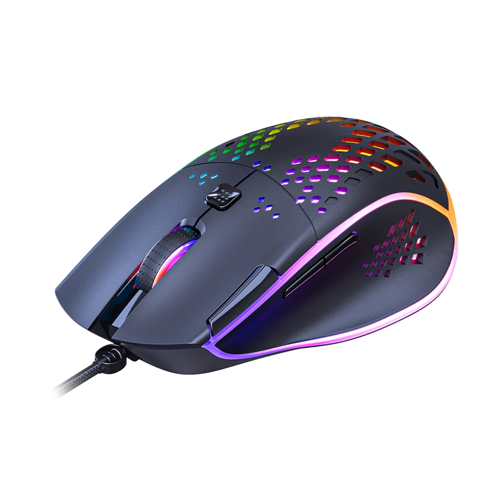

IMICE T97 USB Wired Gaming Computer Mouse Rechargeable 7200DPI Adjustable with RGB Breathing Light for Laptop PC Gamer Mice