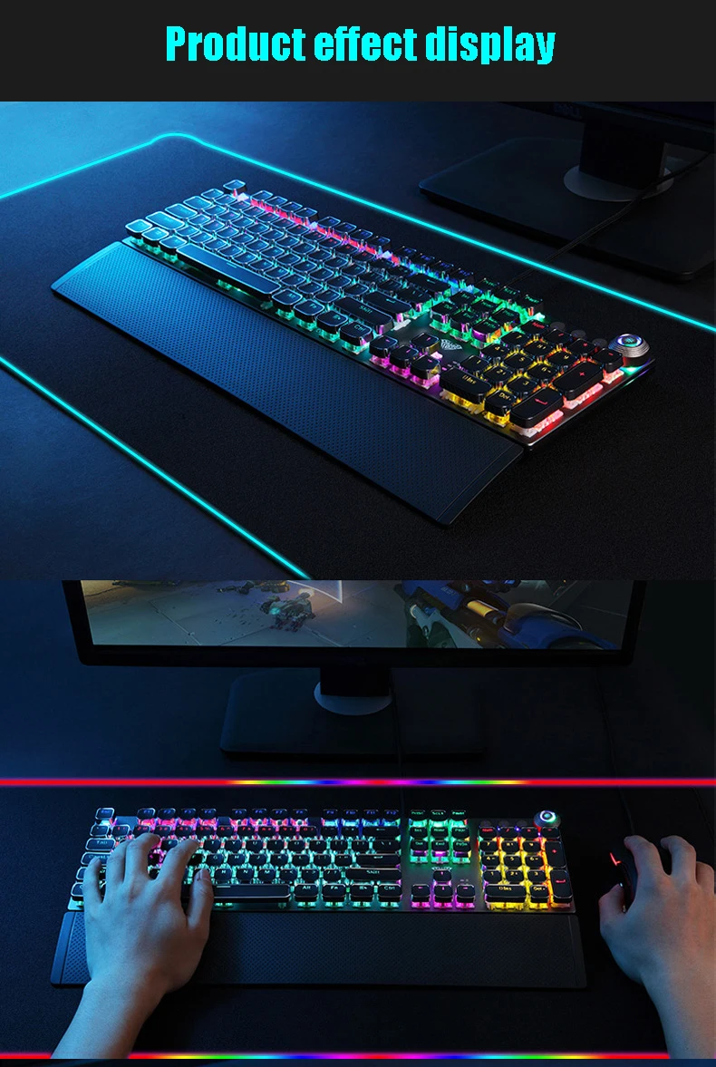 Luminous mouse pad large thickened with lock edge Symphony computer desk game | Компьютеры и офис