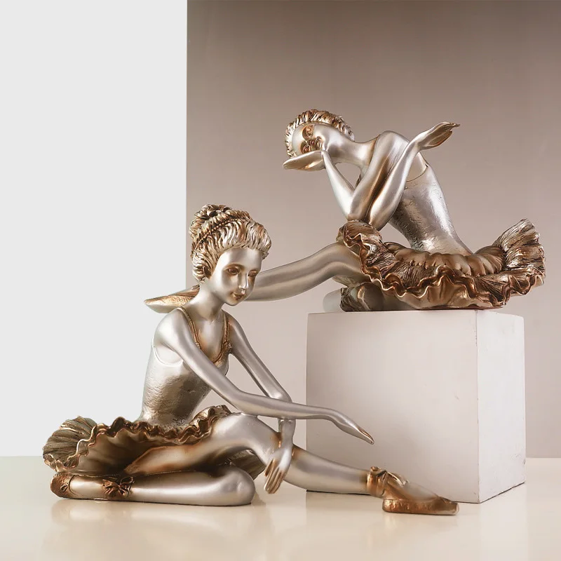 Винтажная балетная скульптура танцор для молодых девушек художественные