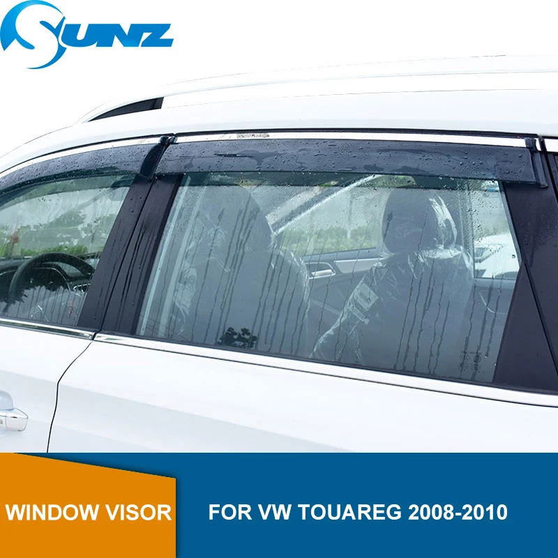 

Side Window Deflectors For VW Touareg 2004 2005 2006 2007 2008 2009 2010 Window Visor Vent Shade Sun Rain Deflectors SUNZ