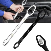 Universal Wrench Double Sided Self-adjusting Screws Dismantling Wrench for Car Motorcycle Home Repair Maintenance Hand Tools