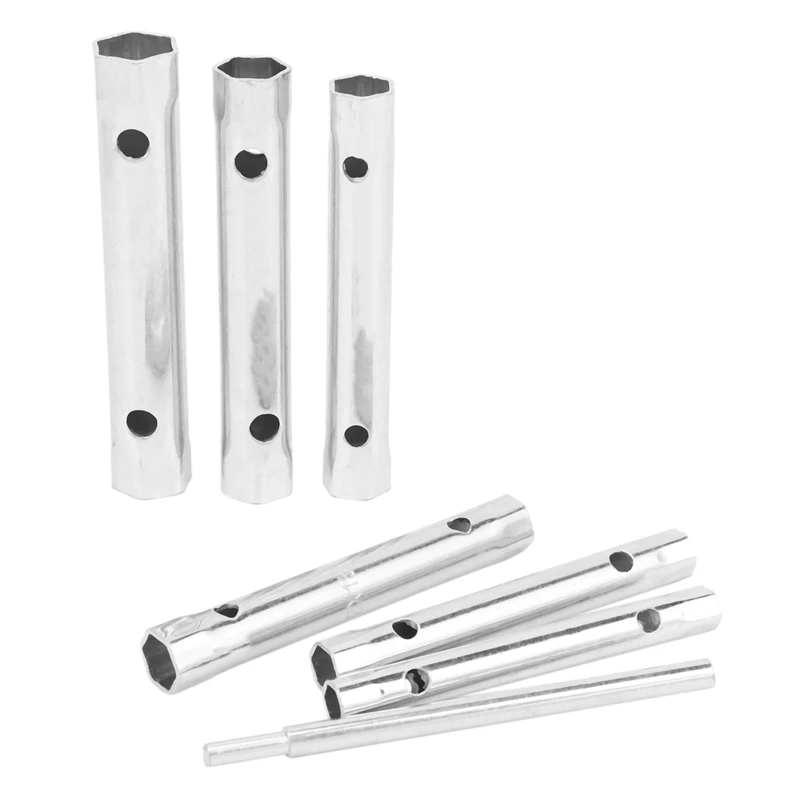 _ 6 шт. 8-19 мм Метрическая трубчатая коробка набор ключей планка Свеча зажигания