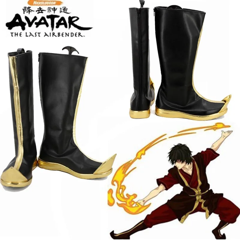 Обувь для костюмированной вечеринки Аватар Последний Airbender Prince Zuko Аниме Корра