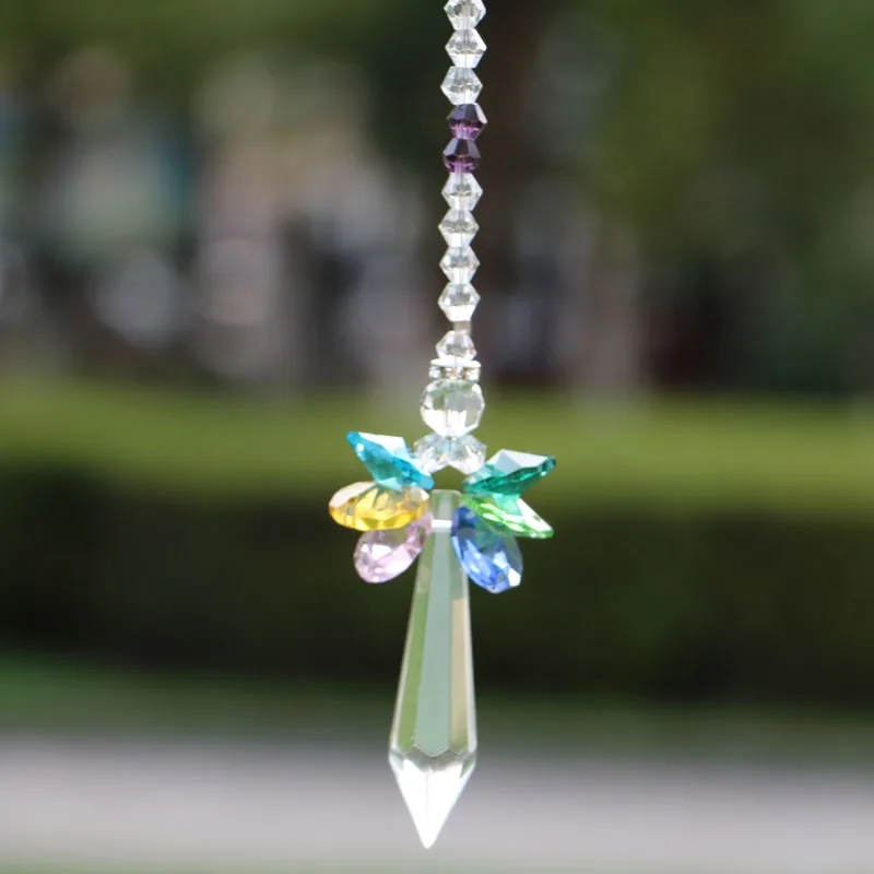 1 шт. Радужный Ангел Ловец Солнца Кристалл Хранитель чакра солнце захват зеркало