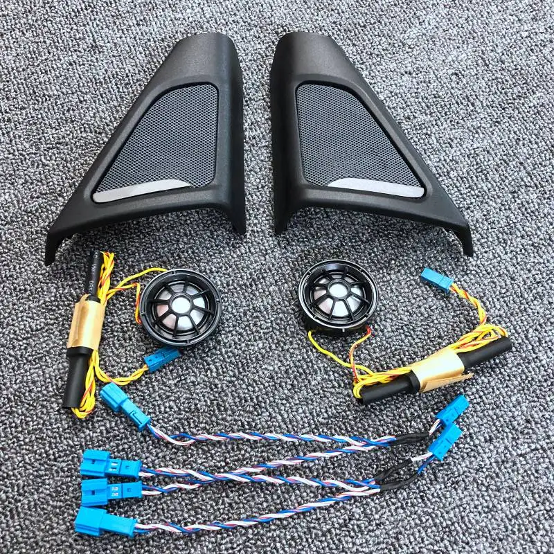 О труба твитер крышка головки тройной Рог Рамка украшения отделка для-BMW F10 F11