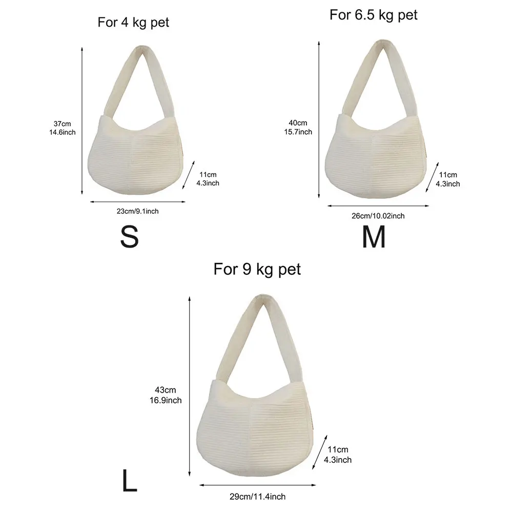 

Small Dogs For Cats Breathable Escape Proof Easy Storage Soft Pet Carrier Travel Puppies Outdoor Walking Multifunction Crossbody