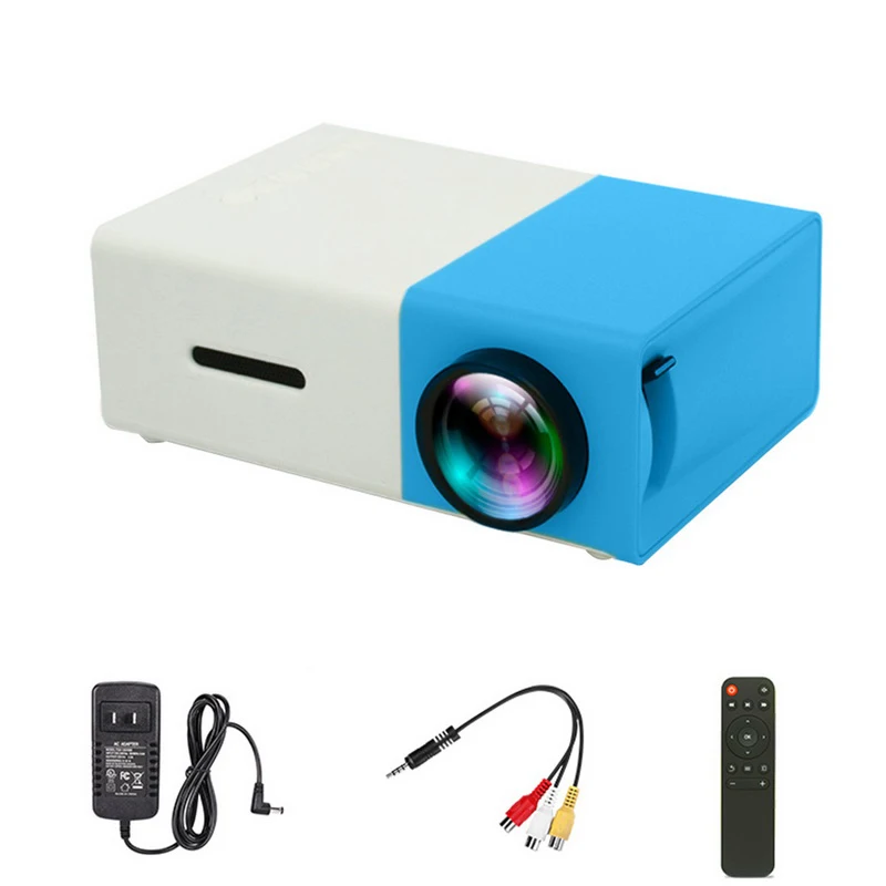 Мини-проектор карманный проектор 1080P для детей подарок видео ТВ кино вечерние