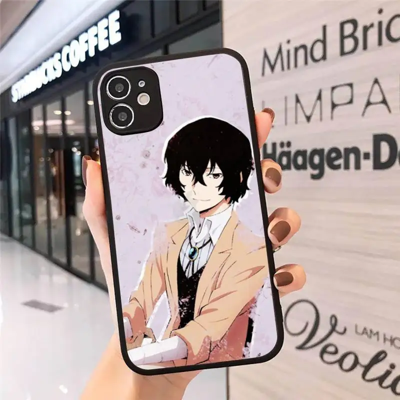 

Anime Bungou Stray Dogs Dazai Osamu Phone Cases Matte Transparent for iPhone 7 8 11 12 s mini pro X XS XR MAX Plus cover funda