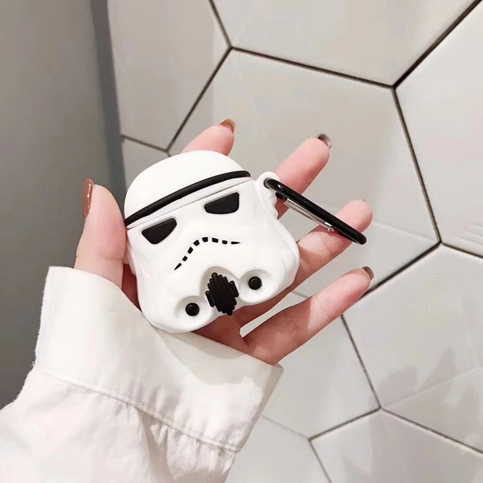 341 B Чехол для AirPods Apple, 3D чехол для наушников с рисунком стежка для Airpods 2, силиконовый чехол, забавные аксессуары, Защитные Чехлы, брелок - Цвет: 341 B