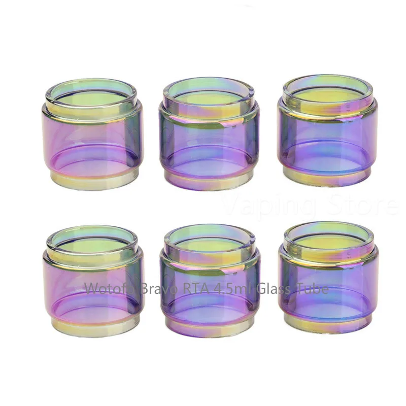 2PCS Wotofo Bravo RTA 4.5ml Rainbow Transparent Expansion Glass Tube | Электроника