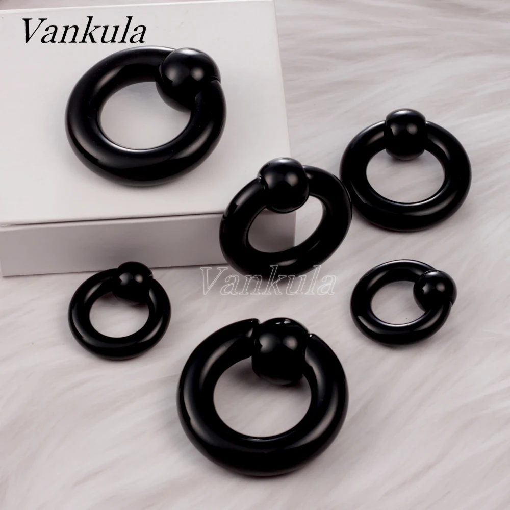 Заглушки для ушей Vankula из акрила тоннели с большим пленным кольцом растяжки