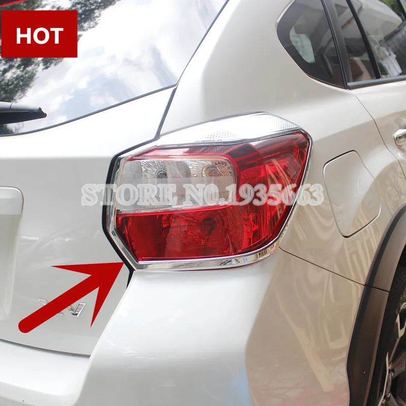 Для Subaru XV Crosstrek ABS хромированный задний светильник абажур для лампы с