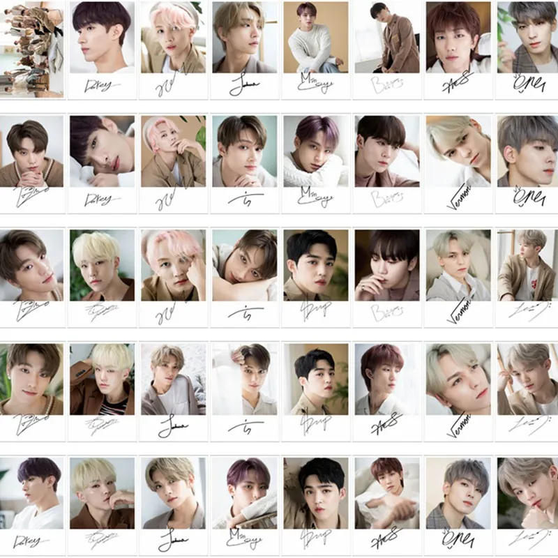 

40Pcs/set KPOP SEVENTEEN An Ode Photo Pictures Cards Boy LOMO Cards Self Made LOMO Pictures Photocard Fan Supplies