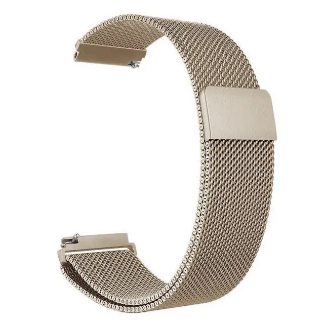 Vintage gold Миланский ремешок для samsung Galaxy watch 46 мм/42 мм/Active 2 band gear S3 Frontier/S2/sport из нержавеющей стали huawei watch GT 46 мм - Цвет ремешка: Vintage gold