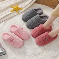 plus size 4546 unisex home slippers women winter fur flurry shoes high quality female house slippers short plush shoes 2021