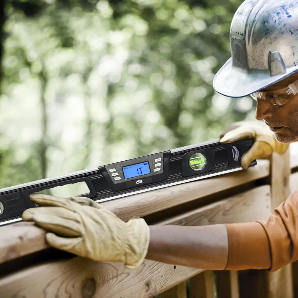 

Electronic Digital Level Inclinometer Protractor Angle Finder 40cm/60cm Lcd Screen Magnets Nivel Digital Level By