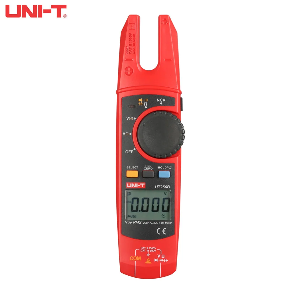 

UNI-T UT256B Digital Clamp Meter, Automatic Range True Effective Value 200A Current Clamp Meter, Fork Meter With NCV Tester