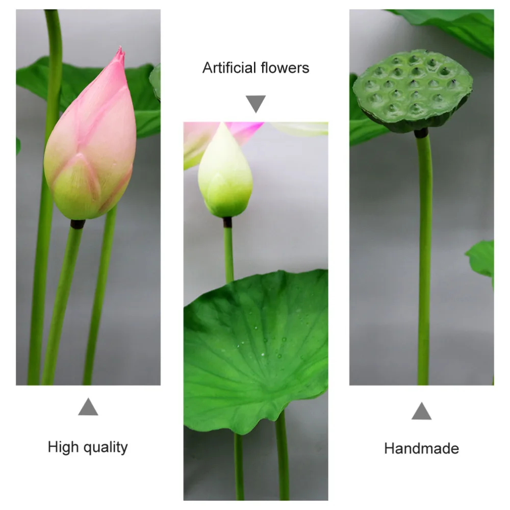 

1Set Simulated Lotus Bud Adornment Home Pastoral Flower Decor Scene Layout Prop