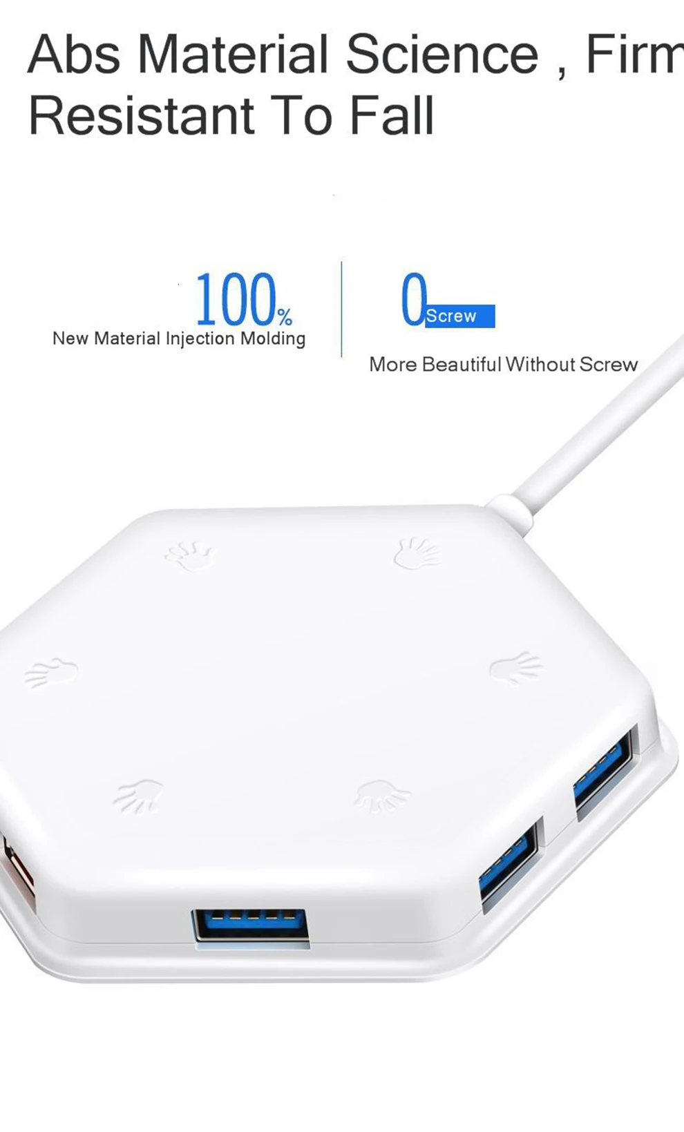 SeenDa USB 3,0 2,0 концентратор с OTG 6 Порты и разъёмы Usb разветвитель с микро Usb Интерфейс SD/устройство для считывания с tf-карт для нескольких устройств рабочего ноутбука