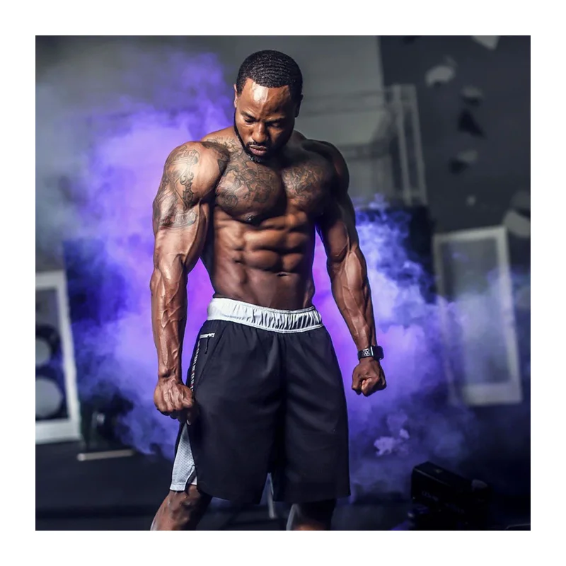 Свободные шорты размера плюс мужские повседневные с имитацией двух частей