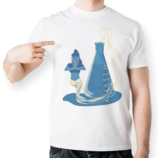 

Волшебная футболка для девушек с изображением химикатов, стильная крутая модная повседневная необычная забавная хлопковая футболка