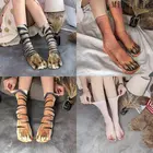 Носки с кошачьими лапками, Орлан, тигр, собака, свинья, женщины в тюбике, индивидуальная форма, милые 3D Животные бионические, забавные, теплые женские