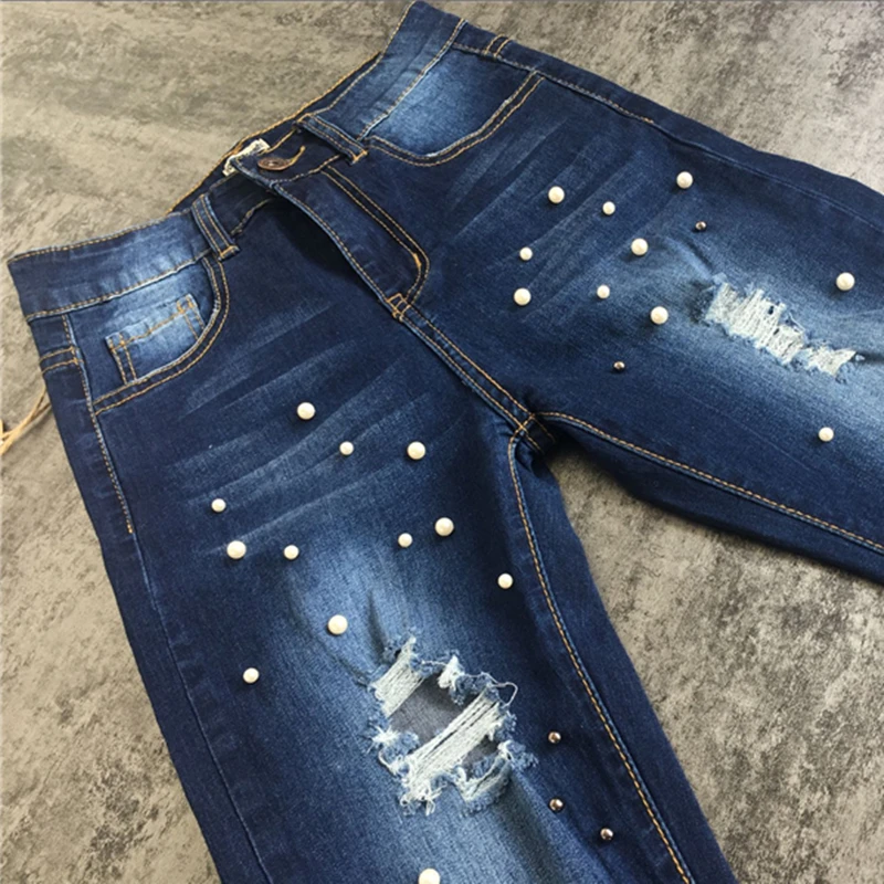 Женские джинсы с высокой талией LOGAMI повседневные узкие джинсовые штаны-карандаш