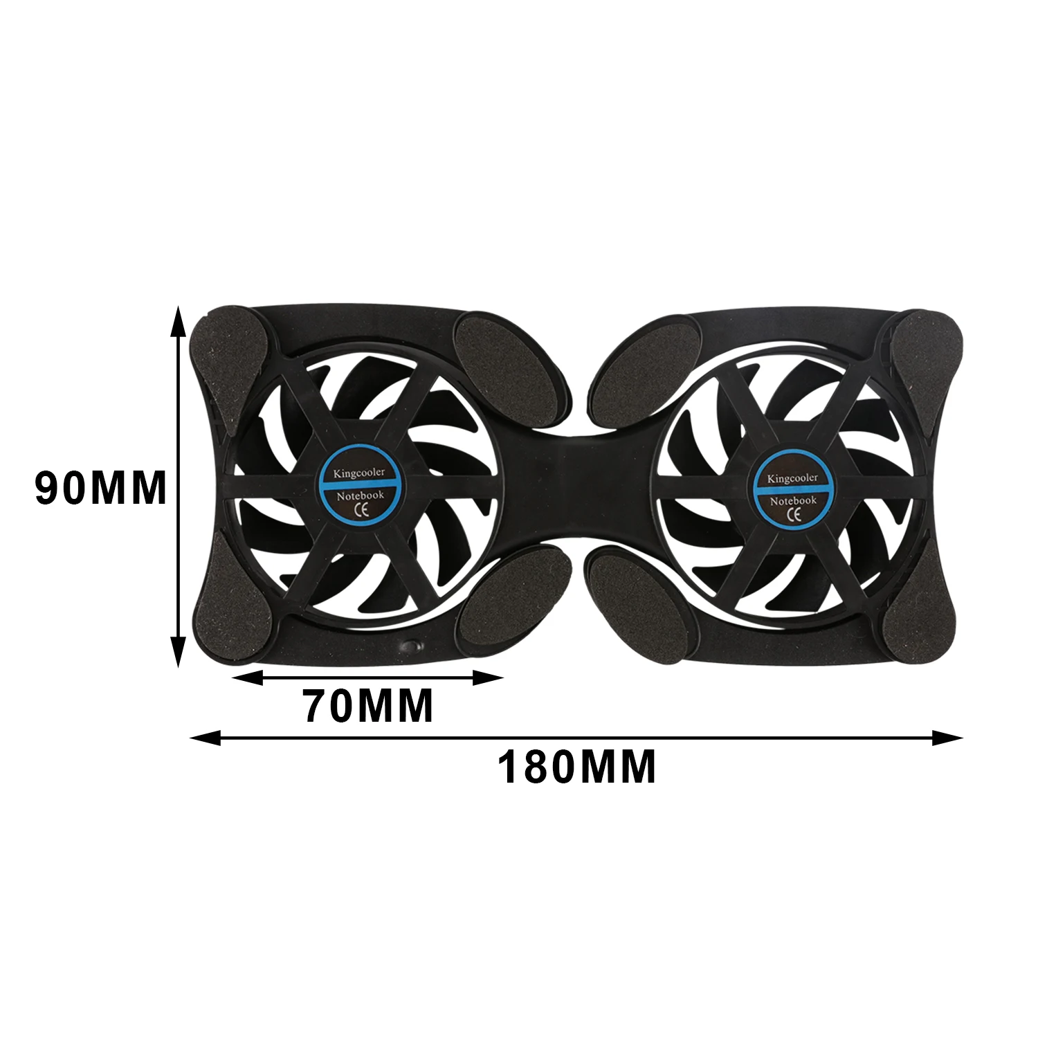 Складная охлаждающая подставка для ноутбука с USB тихие вентиляторы 2 шт. мини