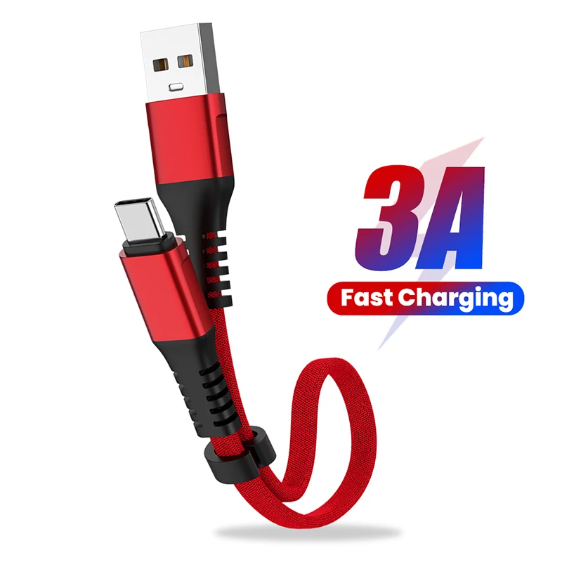 

Micro USB Type C Short Charger Cable 30 CM Mobile Phone Fast Charging Data Cord For iPhone12 11 Pro Xiaomi 11 Samsung USB C Wire