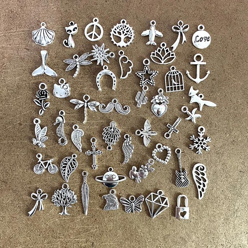 

Mixed 30pcs Tibet Silver Bronze Metal Animal Birds Charms DIY Bracelet Pendant Neacklace Charms Clips Jewelry Making Findings