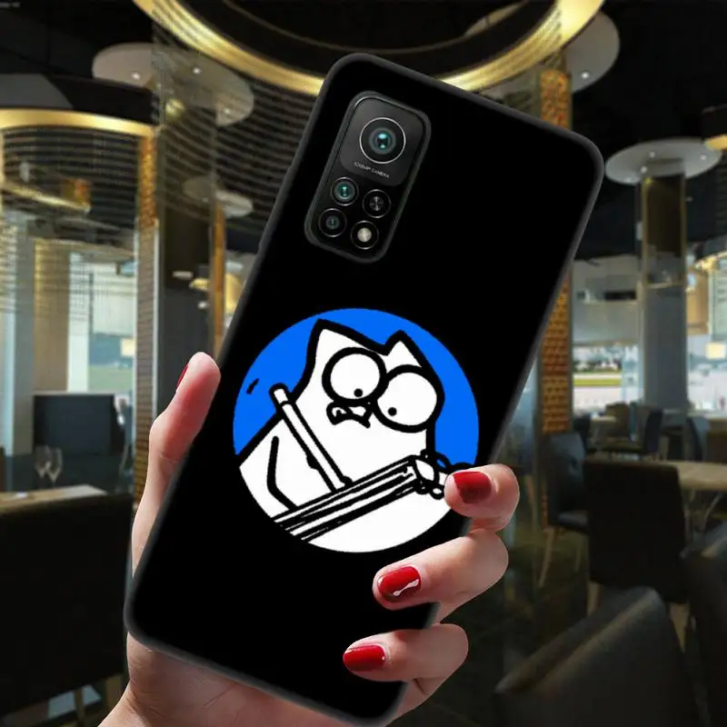 

Cartoon Simons Cat Soft Cover Phone Case For Xiaomi 5 6 6Plus 6X 8 9se 10 10Pro Not2 3 10lite Mix2 2S Mix8lite Max2 3