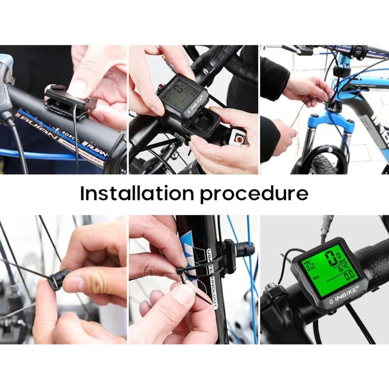 Водонепроницаемый велосипедный компьютер INBIKE беспроводной и проводной МТВ