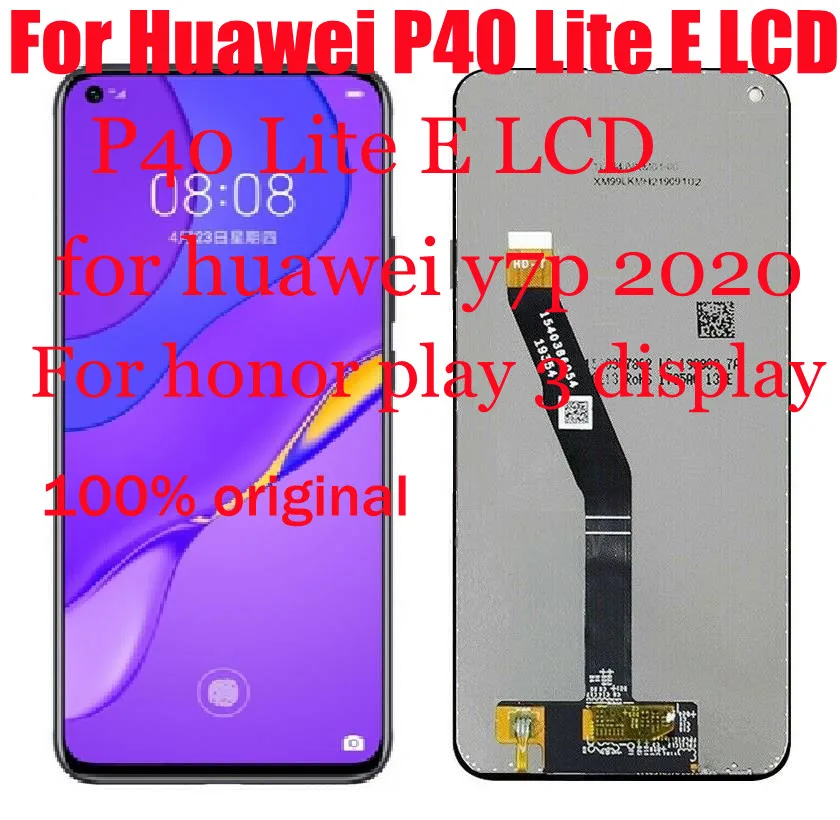 

ML1 2022 Оригинальный ЖК-дисплей для Huawei p40 lite E Мобильный телефон ЖК-дисплей сенсорный экран дигитайзер, с рамкой подходит для Huawei y7p