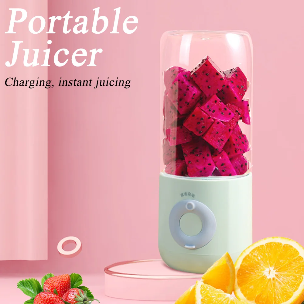 

Household Blender Electric USB Mixer Juicer Machine 500ml Mini Food Smoothie Processor Hand Held Personal Fruit Squeezer Juicer