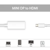 thunderbolt mini displayport display port dp male to hdmi compatible adapter converter cable for apple tv mac macbook aux cable