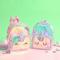 hot sale cute mochilas unicorn school bag jelly backpack children kids lovely animal laser backpacks fashion cartoon purse